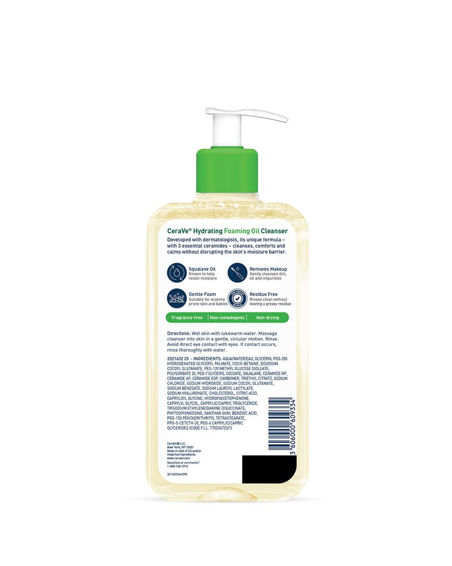 Wholesale Supply Of CereVe Hydrating Foaming Oil Cleanser