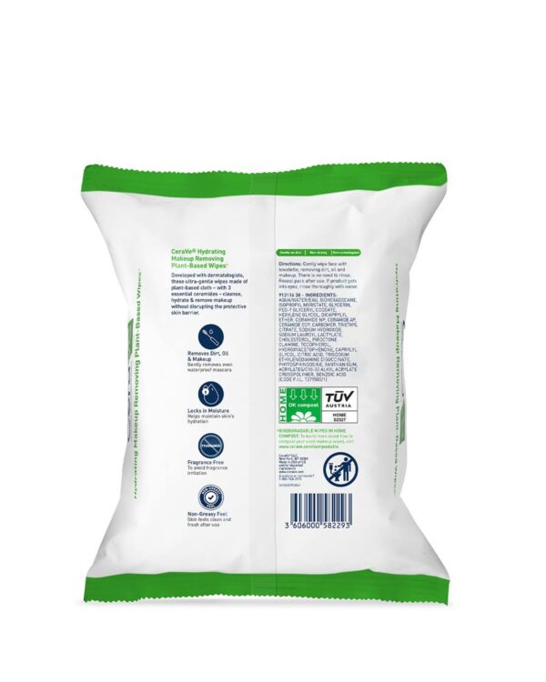 Hydrating Makeup Removing Plant-Based Wipes Hydrating Makeup Removing Plant Based Wipes 012