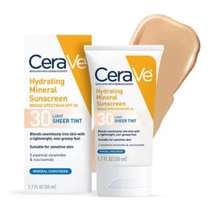 Hydrating Mineral Sunscreen SPF 30 Face Sheer Tint, Shade: Light - Image 2