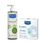Organic Micellar Water & Reusable Eco Wipes Set