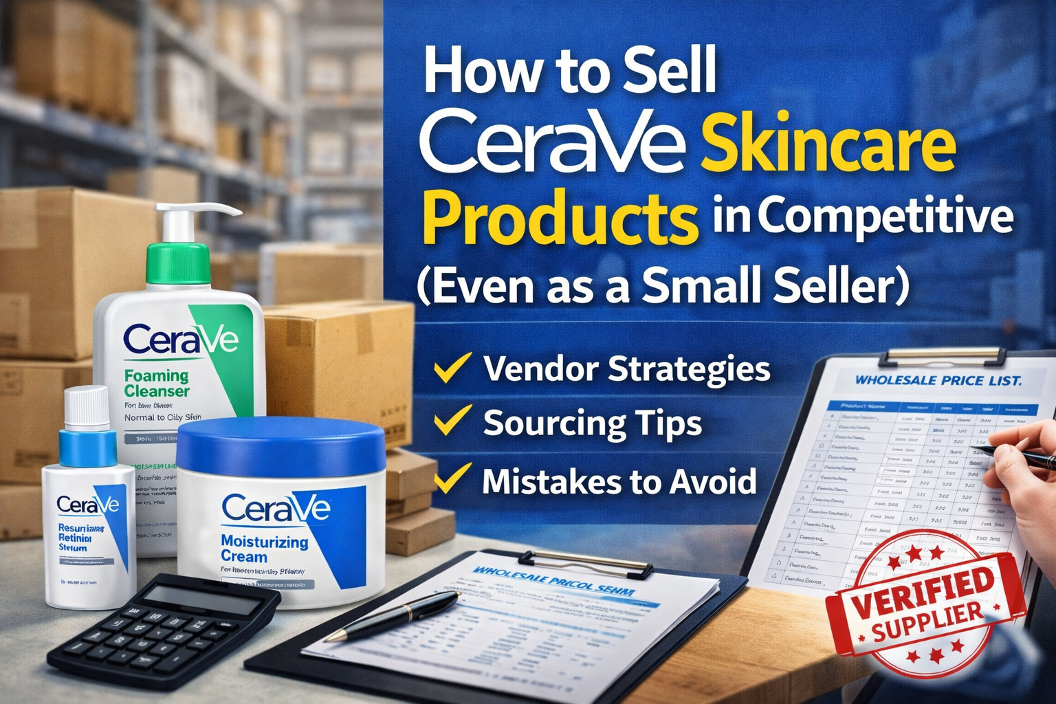 how to sell cerave skincare products